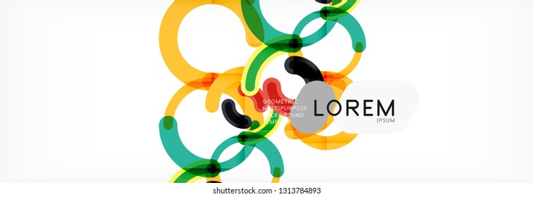 Rodajes de diseño de líneas fondo abstracto, ilustración vectorial