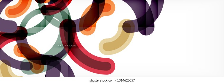 Rodajes de diseño de líneas fondo abstracto, ilustración vectorial