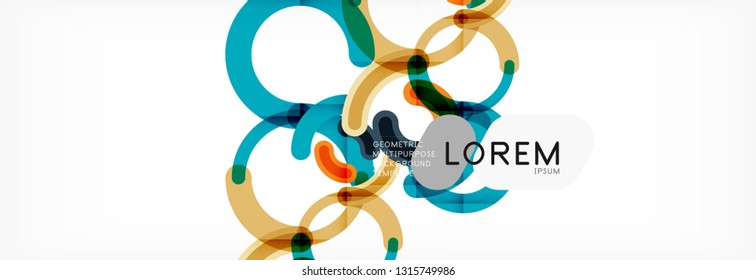 Rodajes de diseño de líneas fondo abstracto, ilustración vectorial