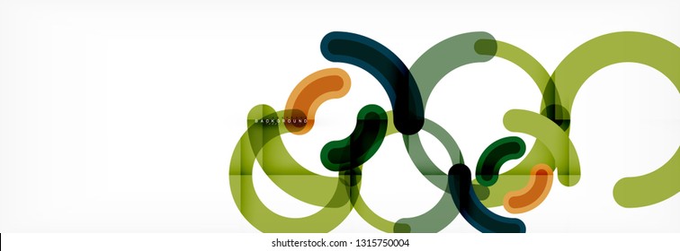 Rodajes de diseño de líneas fondo abstracto, ilustración vectorial