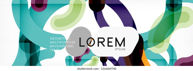 Line-Design-Kreise, abstrakter Hintergrund, Vektorgrafik
