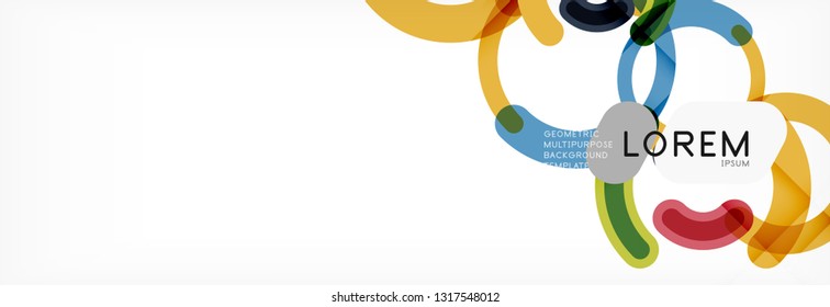 Rodajes de diseño de líneas fondo abstracto, ilustración vectorial