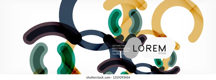 Rodajes de diseño de líneas fondo abstracto, ilustración vectorial