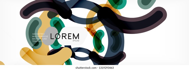 Rodajes de diseño de líneas fondo abstracto, ilustración vectorial