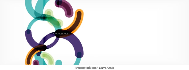 Rodajes de diseño de líneas fondo abstracto, ilustración vectorial