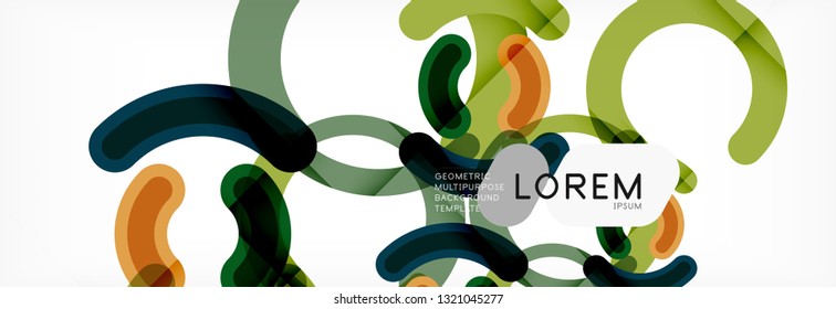 Rodajes de diseño de líneas fondo abstracto, ilustración vectorial