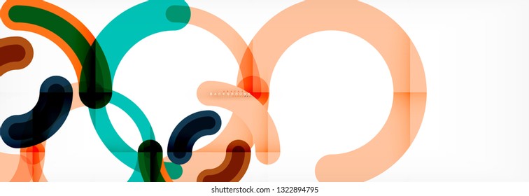 Rodajes de diseño de líneas fondo abstracto, ilustración vectorial