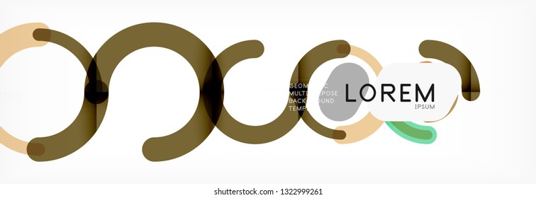Rodajes de diseño de líneas fondo abstracto, ilustración vectorial