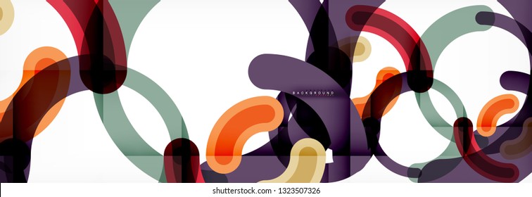 Rodajes de diseño de líneas fondo abstracto, ilustración vectorial