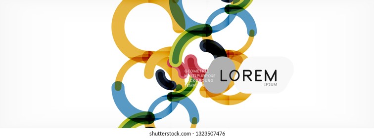 Rodajes de diseño de líneas fondo abstracto, ilustración vectorial