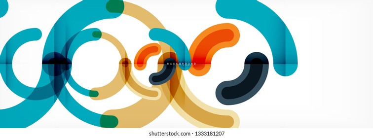 Rodajes de diseño de líneas fondo abstracto, ilustración vectorial