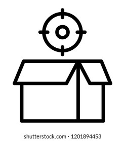 Line design of delivery package, logistics concept 
