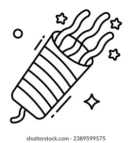 Un ícono de diseño de línea de pimienta