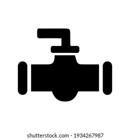 Parte de diseño de líneas de la tubería de agua. Icono de elemento de tubería de agua. Ilustración vectorial.
