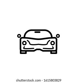 Line design template vector, car icon
