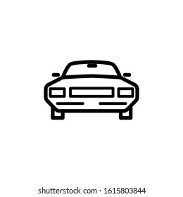 Line design template vector, car icon