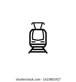 Line design template vector, train icon