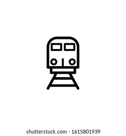 Line design template vector, train icon