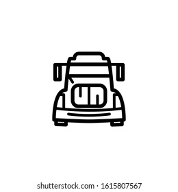 Line design template vector, truck icon