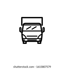 Line design template vector, truck icon
