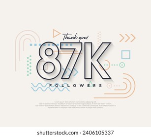 Line design, thank you very much to 87k followers.