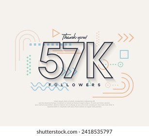 Line design, thank you very much to 57k followers.