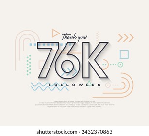 Line design, thank you very much to 76k followers.