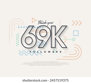 Line design, thank you very much to 69k followers.