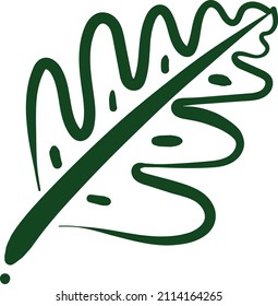 diseño de línea fondo transparente de hojas