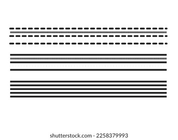 line design vector line shape design hand drawn divider style set
