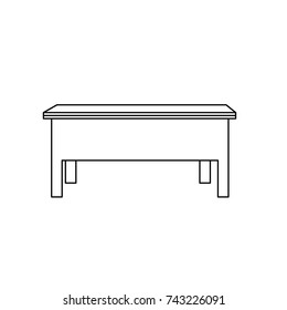 line desk wood object to study and learn