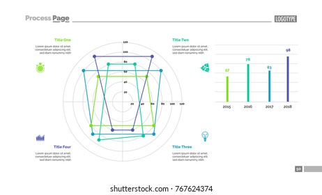 Line Diagram with Four Elements Template