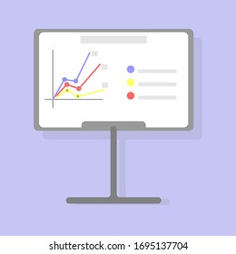 Line diagram  on board vector 