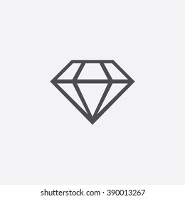 Line Diamond Icon