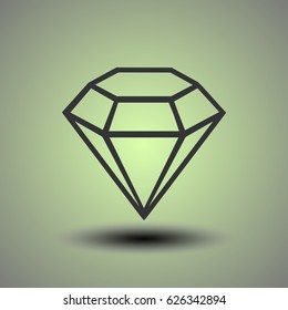 line diamond Icon