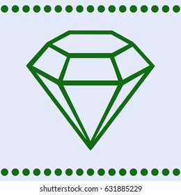 line diamond Icon