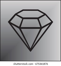 line diamond Icon