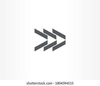 Símbolo de diseño de logotipo de dirección de línea