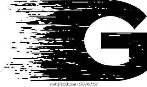 Line Dissipate Speed Letter G is a modern and beautiful typeface. This letter is great for header text, logos, titles, poster, social media or anything which needs attractive text or design.  