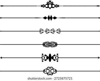 El diseño del divisor de línea con bordes de separadores de texto mínimos subraya los Elementos decorativos y los adornos de tipografía.