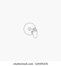 line dj icon
