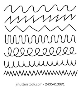 Line doodle hand drawn collection