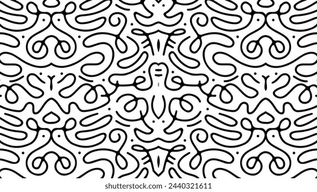 Line doodle pattern. eps 10