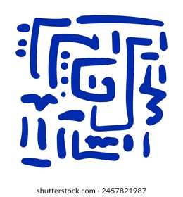 line doodle pattern. style art background for children or trendy design with basic shapes. Simple childish scribble