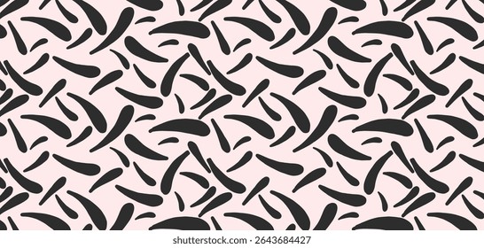 line doodle vector seamless pattern. Creative minimalist style art background for children or trendy design with basic shapes. Simple childish scribble backdrop