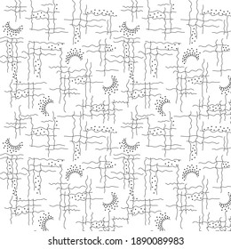 line and dot batik pattern for fabric print and texture or tile use