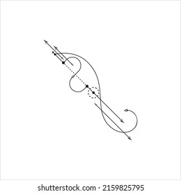 Line Dot Tattoo Design Vector Art Illustration