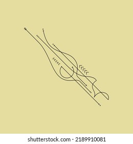 Line Dot Tattoo Design Vector Art Illustration