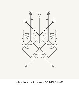 Line Dot Tattoo Vector Art