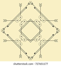 Line Dot Tattoo Vector Art